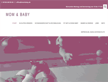 Tablet Screenshot of mombaby.de